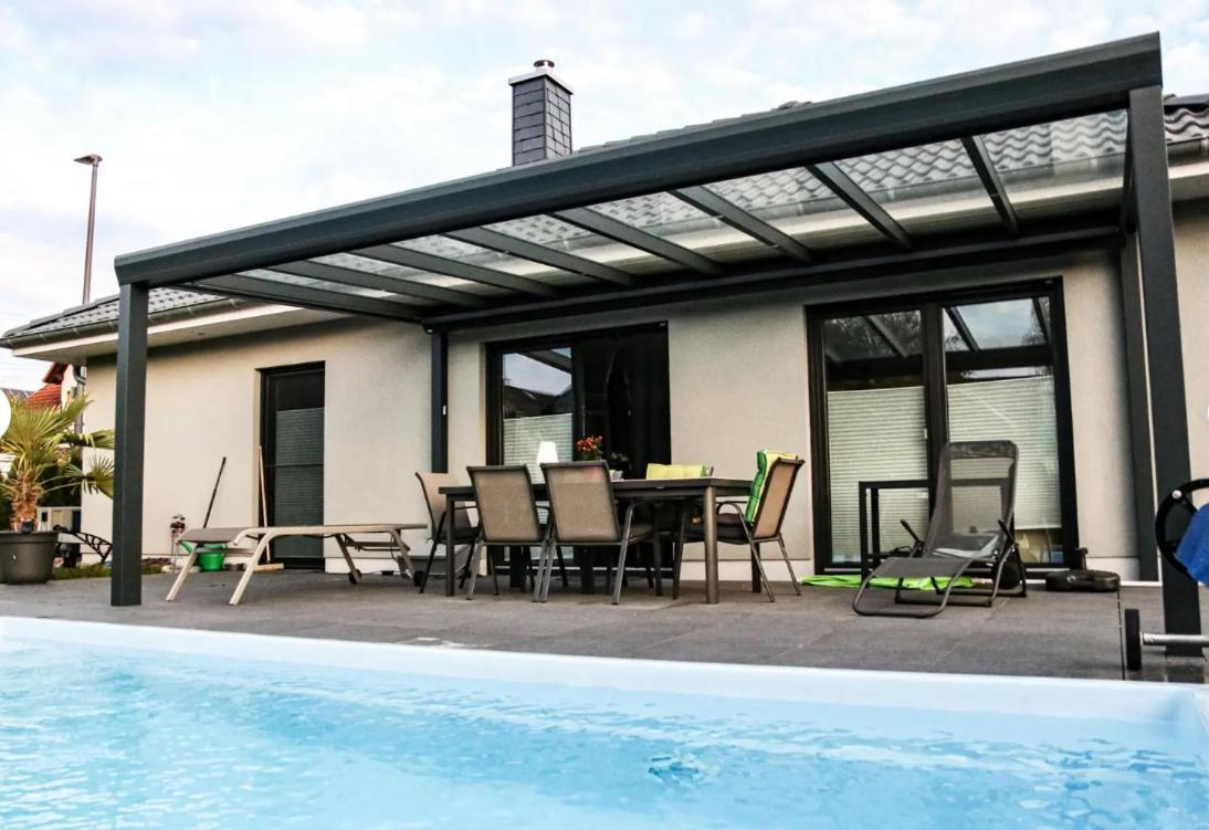 Grosszuegige Unterkunft Mit Terrasse Oberbrechen Exterior photo