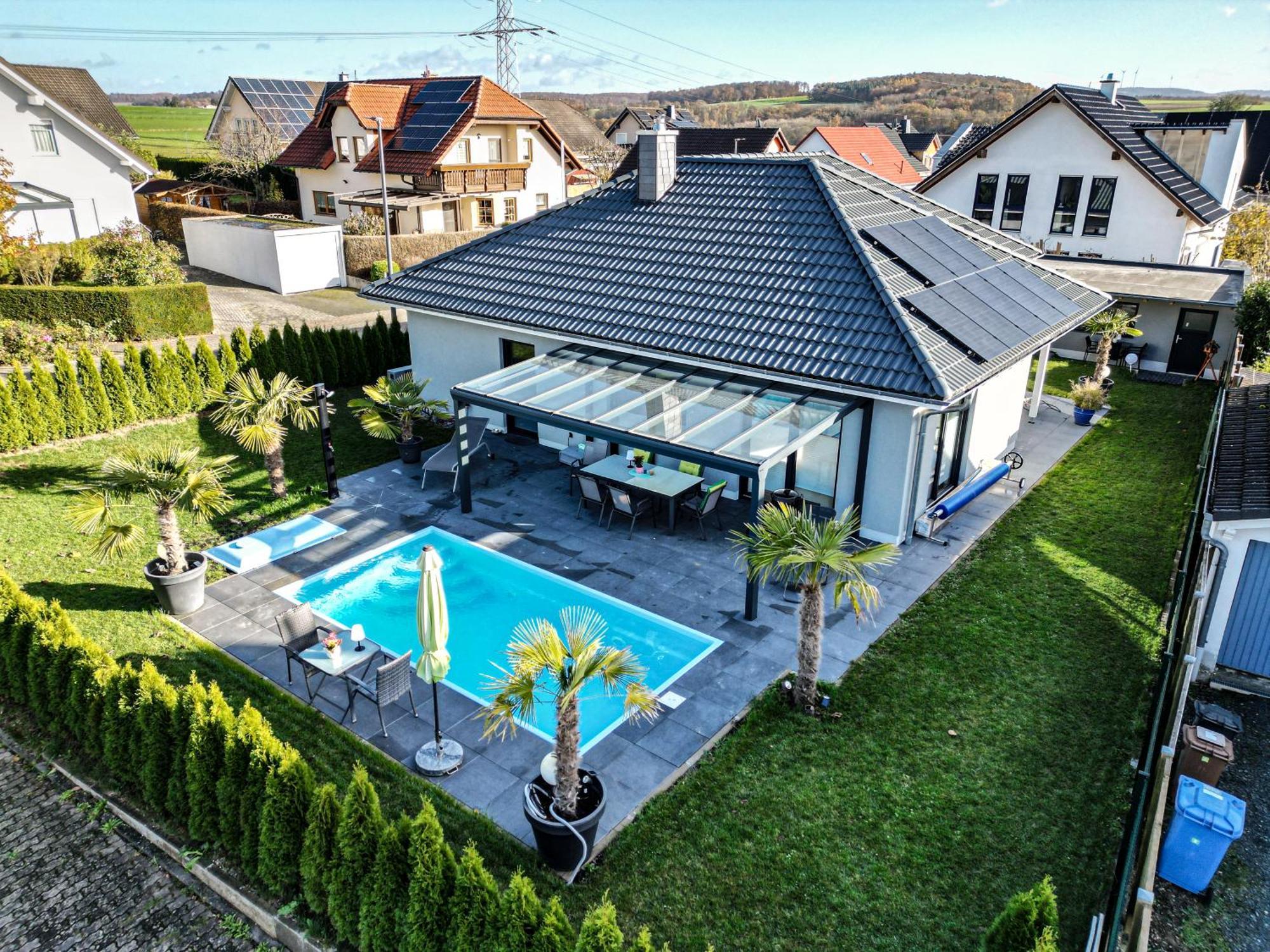 Grosszuegige Unterkunft Mit Terrasse Oberbrechen Exterior photo